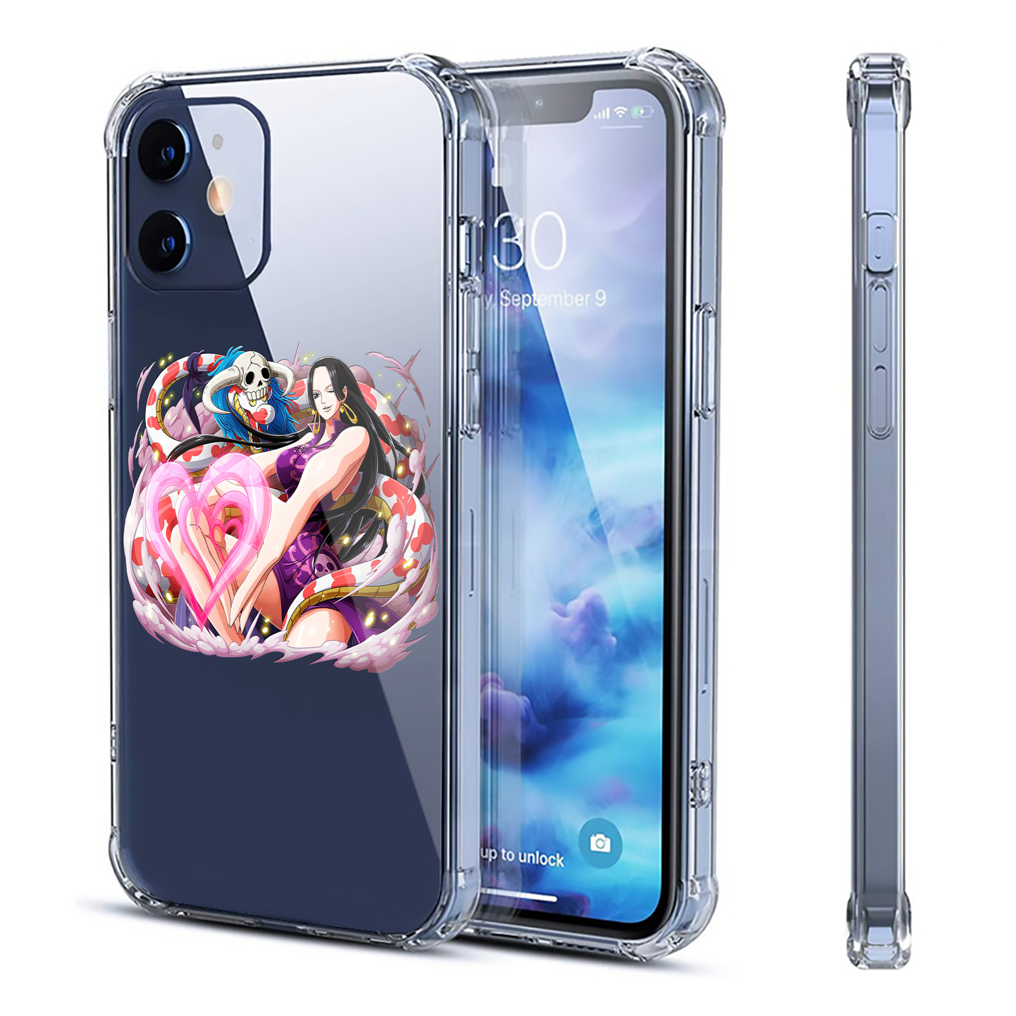 （画像用） ワンピース ボア・ハンコック ONE PIECE Boa·Hancock 【iPhone 12シリーズ対応】透明スマホケース（クリアソフトケース）
